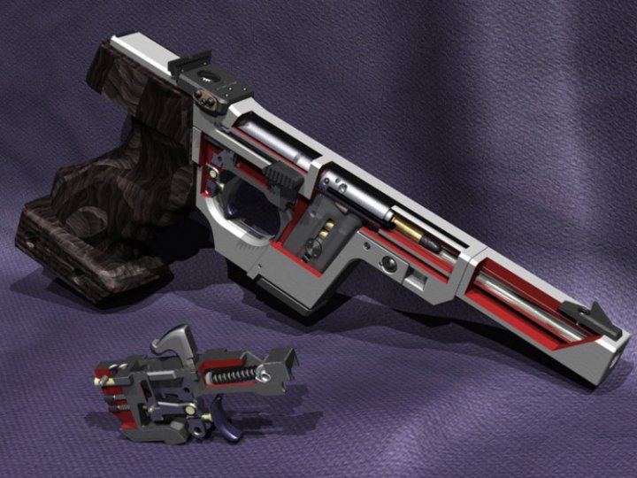 Rendered image of real steel Walther GSP