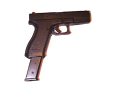Glock with clip out