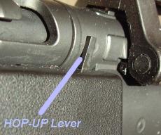HOP-UP control lever