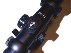 Top of the scope showing, the zeroing adjustment