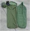 Image: PLCE Soldier 90 pattern Sleeping sytem - sleeping bag on right, bivvy bag on left, compression sack for the lot upper left.