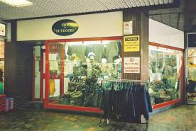 Image: The Outdoors shop, outside view