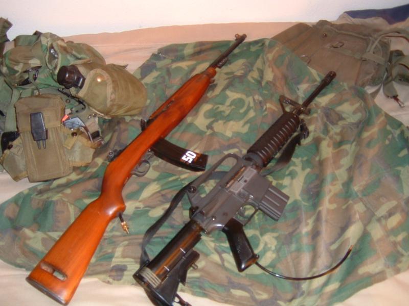 M2 Carbine and SP M16A1 Carbine
