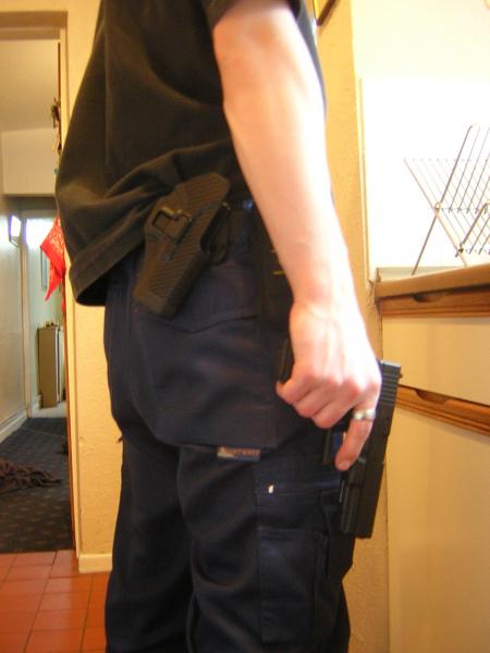 CQC holster worn using paddle, gun shown is my G18c.