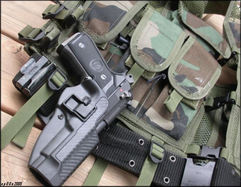 M9 w/ Blackhawk CQC holster