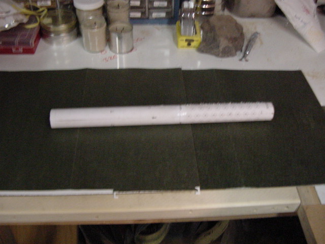 Template bonded to tube