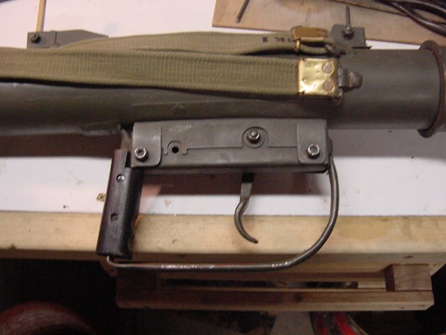 Close-up of the trigger on the right side.