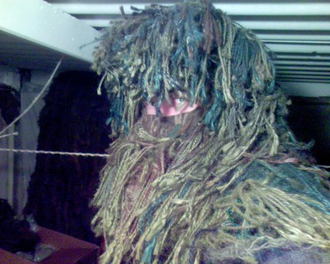 Headover with Ghillie suit