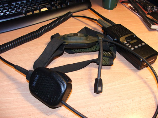 Bowman rigged to an Icom F4S