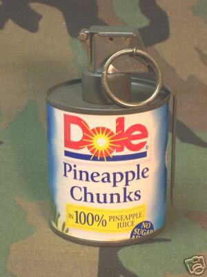a real pineapple grenade