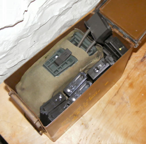 Ammo crate for 5.56mm full of bits