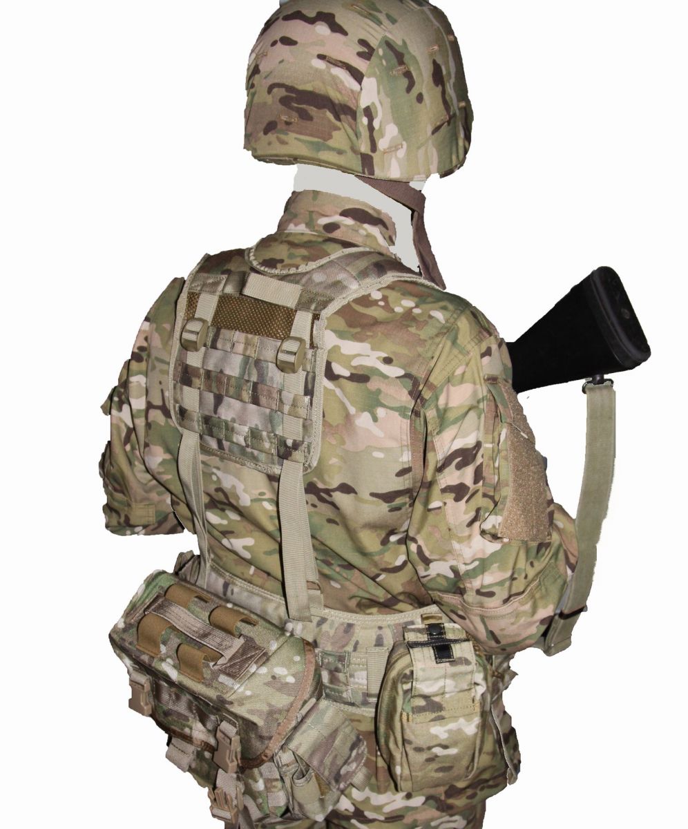Multicam3 - H-harness load bearing vest - rear with buttpack