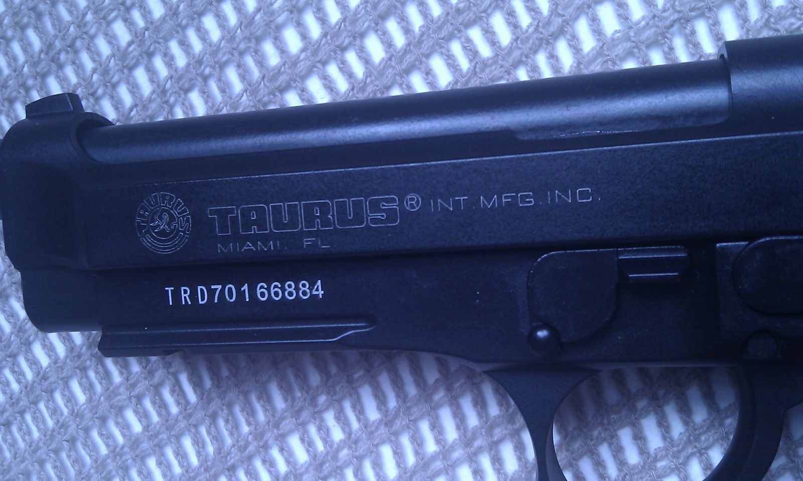 Taurus PT99 closeup