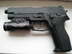TM P226 E2 with ASG Metal Threaded Outer Barrel
