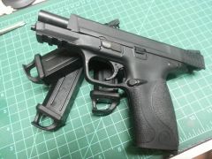 WE m&p with magpul glock speed plates