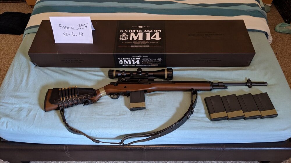 For sale; I... Make: Tokyo Marui Gun/Model: M14 (Wood Stock ver.) 