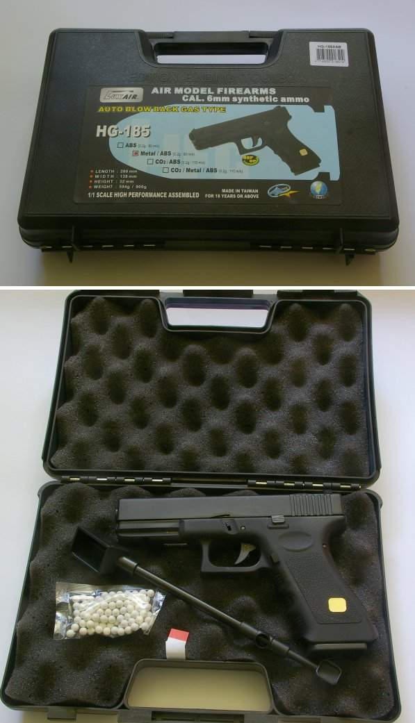 Pistola Airsoft Glock 17 Gen 4 We Green Gas 6mm Taiwan G17