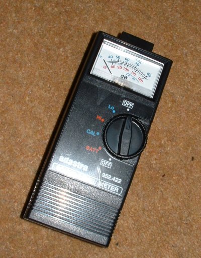 simple analogue sound meter