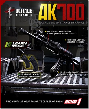 New Rifle Dynamics AK700 by Echo1 – available now – ArniesAirsoft News